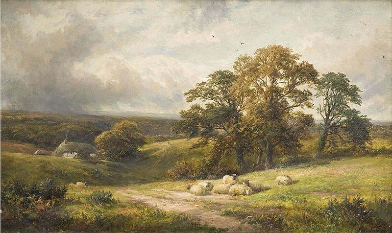 unknow artist A quiet scene in Derbyshire (oil painting) by George Turner